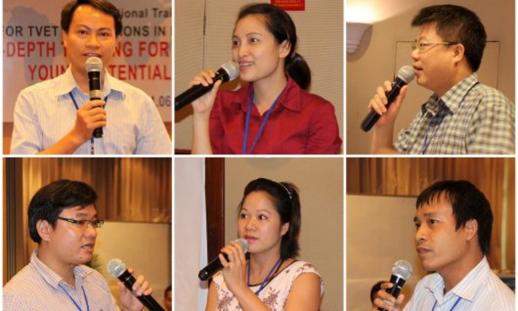 Six Vietnamese core multipliers at the training course