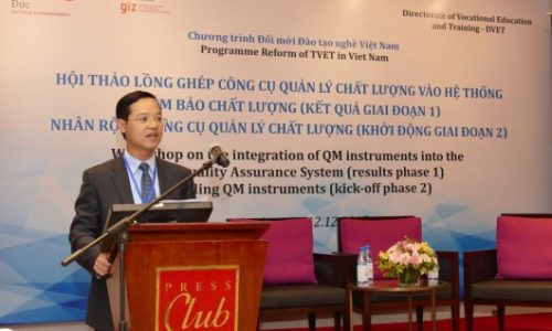 Dr Truong Anh Dung, Deputy Director of DVET, stressing that TVET quality assurance is being of high interest for the Vietnamese Government
