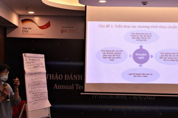6. Ms. Pham Viet Ha-Team Leader-Support of High Quality TVET Institutes summarizes the key results of the workshop (2)