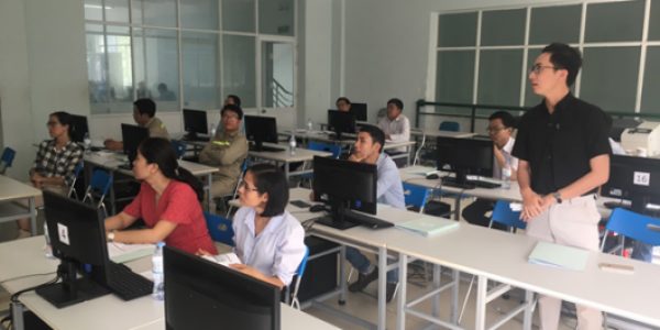 Participants were being trained theoretically about 5S method in workshop management