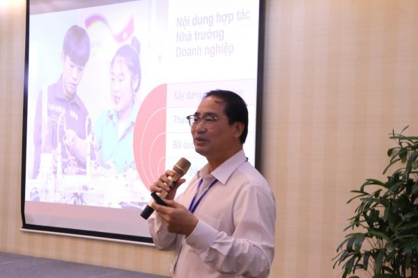 Mr Nguyen Duc Luu – Rector of Bac Ninh College of Industry shared experience of the college in operating IABs