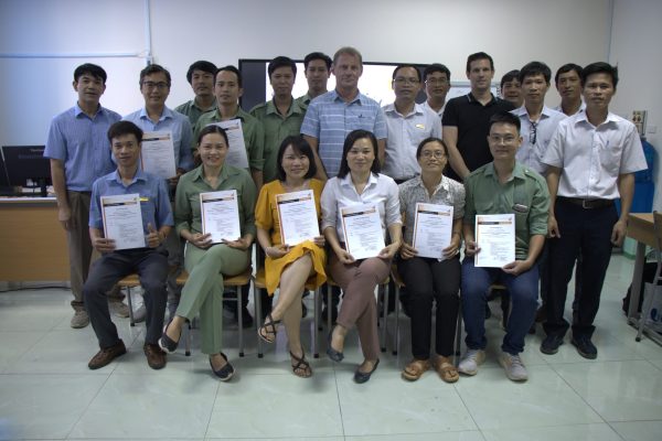 All participants received certificates at the end of the course