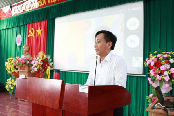 Mr. Tran Trung Dung – Vice Rector of NTVC is giving the opening speech