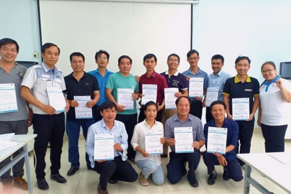 Participants of the TVET institutes and the industry received certificate for training completion as a proof of their newly acquired competencies.