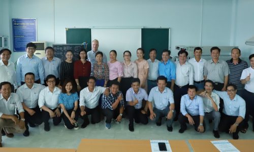 Group photo: Electrotechnology teachers from ten TVET institutes with FESTO expert trainers for wind energy and GIZ staff at NTVC