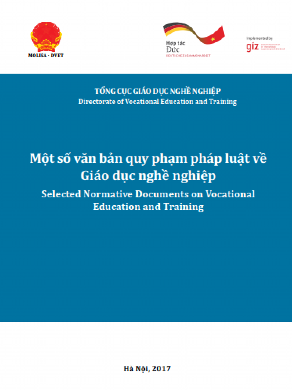 Selected Normative Documents on Vocational Education and Training Selected Normative Documents on Vocational Education and Training